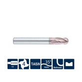 G-SH360-B4  4 Flutes, Ballnose - Big-tools Industrial Supply Tools for Metal Cutting
